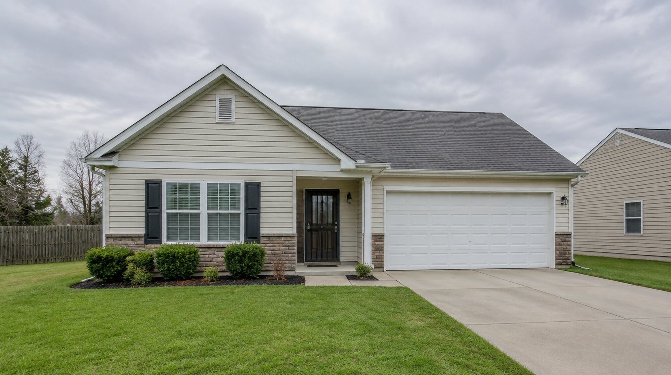 Secured vacant single-family home under vacant-property maintenance